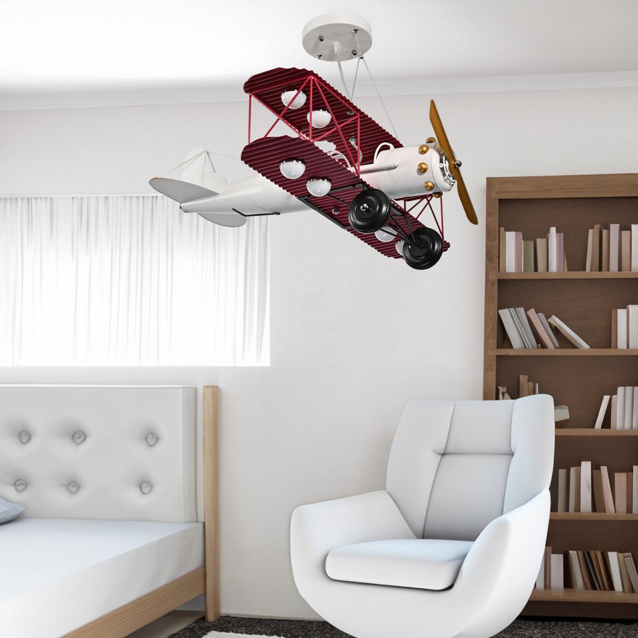Lámpara de techo infantil avioneta TK17