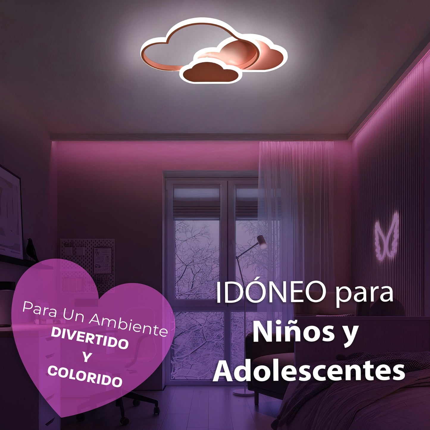 Lámpara Infantil Nubes TK60